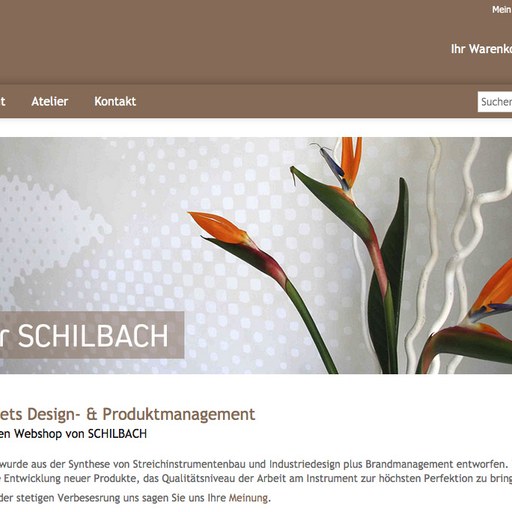 SCHILBACH | Neuer Onlineshop für den Geigenbau